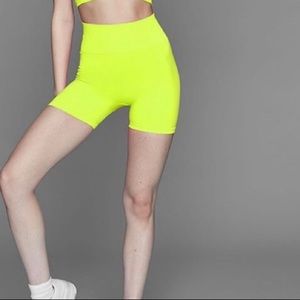 NWT Tala Neon Yellow Active Wear Shorts